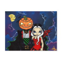 "Pumpkin King's Night Out" Postcard