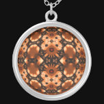 Pumpkin Lace Kaleidoscope Mandala Pendants
