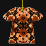 Pumpkin Lace Kaleidoscope Mandala Ornament