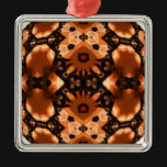 Pumpkin Lace Kaleidoscope Mandala Christmas Tree Ornament