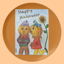 Pumpkin Love plates
