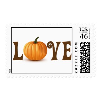 Pumpkin Love Postage Stamp