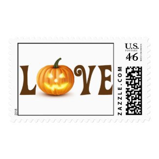 Pumpkin Love Postage Stamp