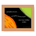 Pumpkin Moon Haiku Art Print by Reflekshins Pumpkin Moon Haiku Art Print