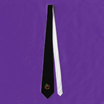 Pumpkin on Black Tie ties