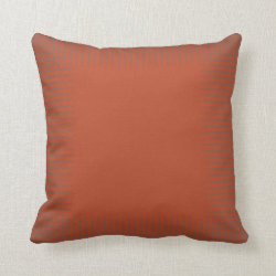 Pumpkin Orange Mauve Grey Triangle Shapes Subtle Pillows
