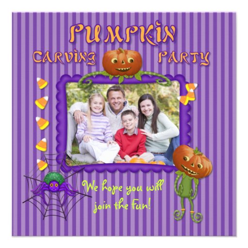 Pumpkin Pals Halloween Pumpkin Carving Invitation