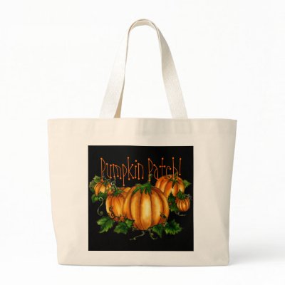 PUMPKIN PATCH! by SHARON SHARPE Tote Bags by sharonsharpe