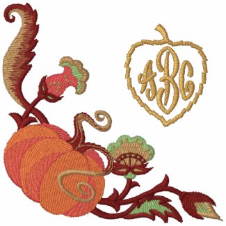 Pumpkin Patch - Customize Monogram embroideredshirt