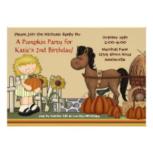 Pumpkin Patch Girl Invitation