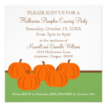 Pumpkin Patch Halloween Invitation