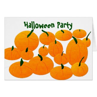 Pumpkin Patch Halloween Invitation Stationery Note Card