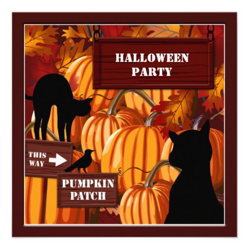 Pumpkin Patch Party Invites
