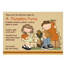 Pumpkin Patch Kids Invitation