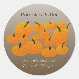 Pumpkin Patch Product Canning Classic Round Sticker