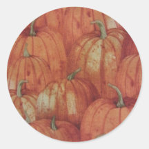 Pumpkin Patch Round Sticker
