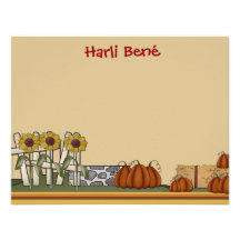 Pumpkin Patch Stationery Custom Invitation