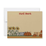 Pumpkin Patch Stationery Custom Invitation