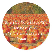 Pumpkin Patch - Thankfulness Round Stickers