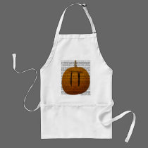 Pumpkin Pi Apron with 1243 digits of pi aprons