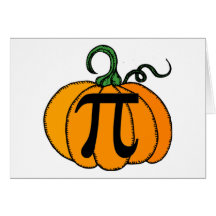 Pumpkin Pi Greeting Card