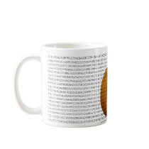 Pumpkin Pi Mug with digits