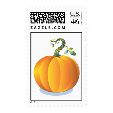 Pumpkin Picture Postal Stamp