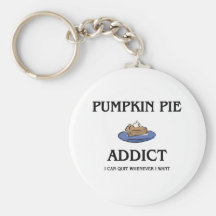 Pumpkin Pie Addict Keychains