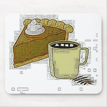 Pumpkin Pie And Coffee Mousepad