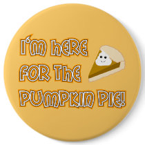 Pumpkin Pie Pinback Button