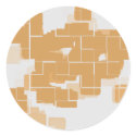"Pumpkin Pie" Geometric Abstract stickers