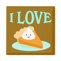 Pumpkin Pie Love Magnet