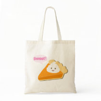 Pumpkin Pie Love Tote bags by jamiecreates1 Pumpkin Pie Love Tote bags