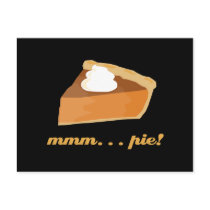 Pumpkin Pie - mmm . . . pie! postcards by cdandc Pumpkin Pie - mmm . . . pie! postcards