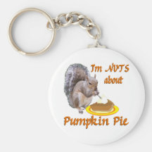 Pumpkin Pie Squirrel Keychains