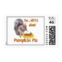 Pumpkin Pie Squirrel postage