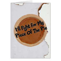 Pumpkin Pie Thanksgiving Card cards