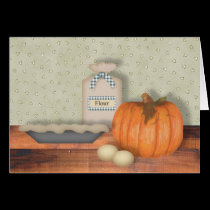 Pumpkin Pie Thanksgiving Card cards