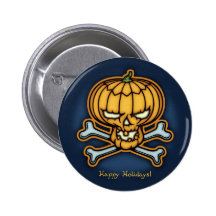 Pumpkin Pirate Buttons