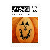 Pumpkin Postage Stamp