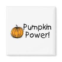 Pumpkin Power Refrigerator Magnet