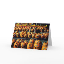 'Pumpkin Rally' Halloween Card