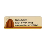 Pumpkin Return Address Label