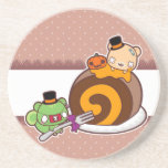 Pumpkin Roll Delight Beverage Coasters