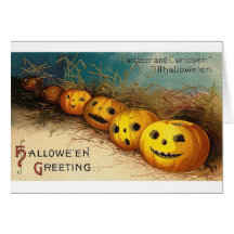 Pumpkin Row - Curioser and Curioser Greeting Card