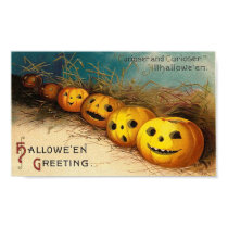 Pumpkin Row - Curioser and Curioser posters by vintagehalloween Pumpkin Row - Curioser and Curioser posters