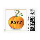 Pumpkin RSVP Custom Wedding Postage Stamp