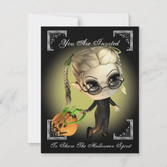 Pumpkin Slayer Halloween Party Invitation invitation