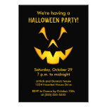 Pumpkin Smile Halloween Party Invitations