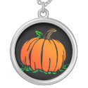 Pumpkin Sterling Silver Necklace necklace